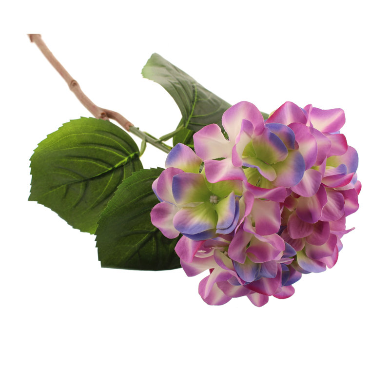 Fabric Hydrangea Arrangement, White, 63cm H x 13cm W x 13cm D
