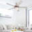 52" Ceiling Fan with Light Kit, Pull Chain and Remote Control