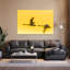 Two trumpeter swans in flight at sunrise Riverlands Migratory Bird Sanctuary West Alton Missouri USA 1 Piece Wrapped Canvas Wall Art-1293268094