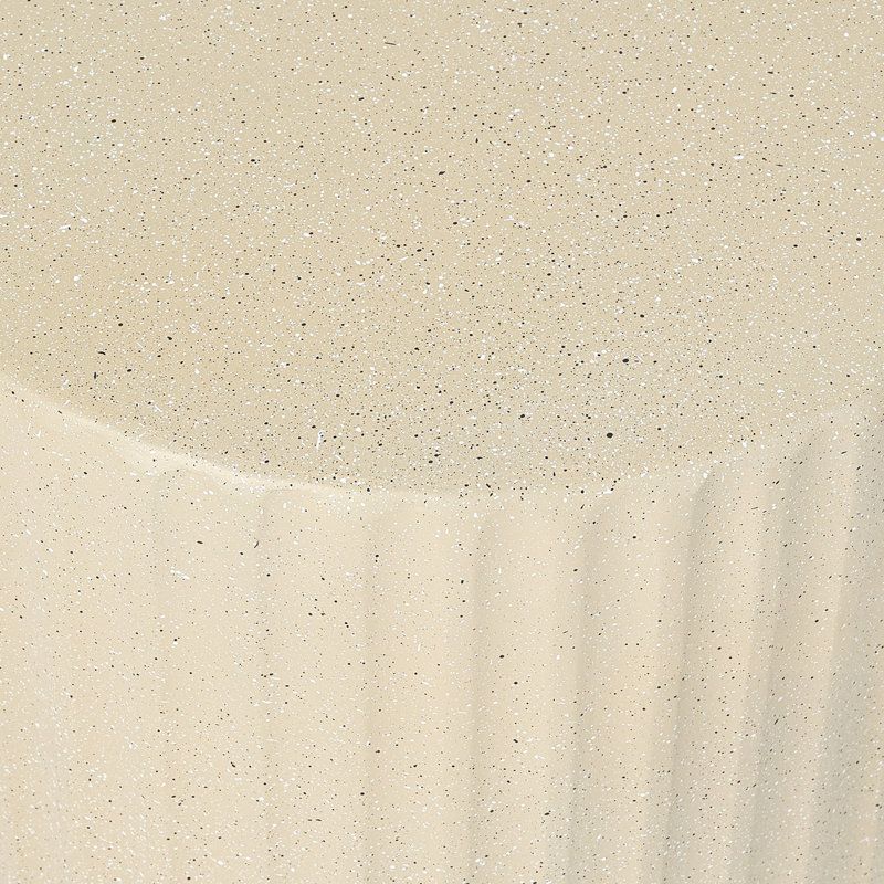 Table de bout cylindrique MgO, Beige