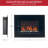 Wade Logan 26-Inch Wall Mounted Electric Fireplace - Heater with Pebble Fuel Effect, Adjustable Flames and Heat Settings, and Remote Control
