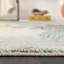 Tapis abstrait bleu et jaune brossé COLORWRKS-2004018050