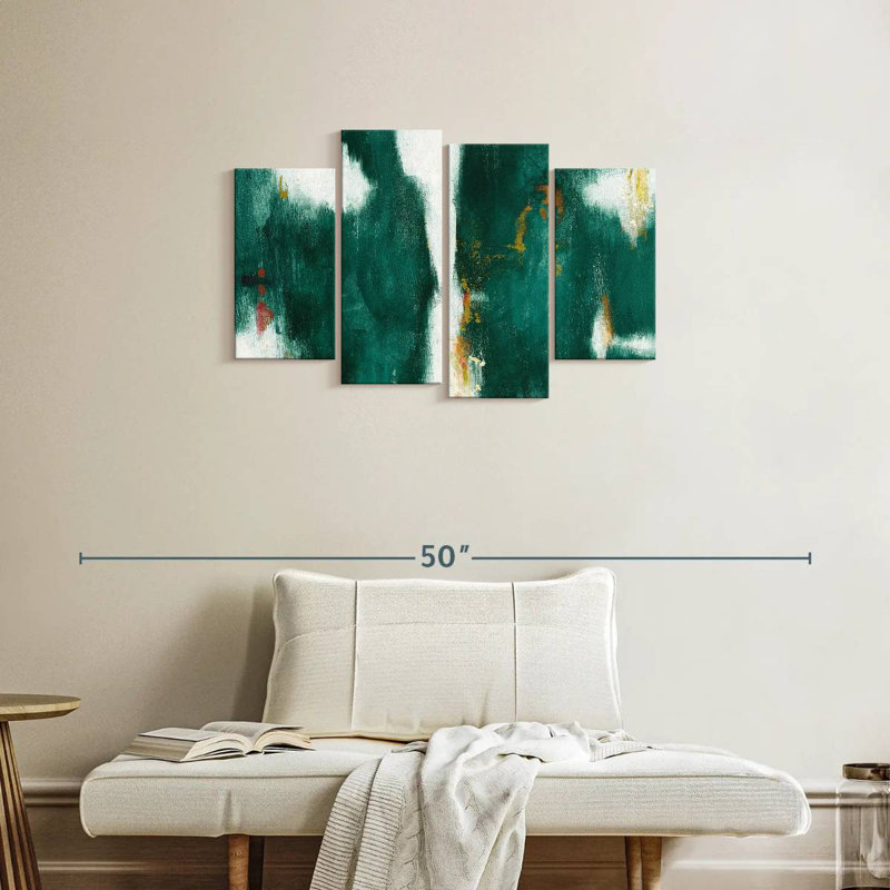Texture verte, H 22 po x l 36 po