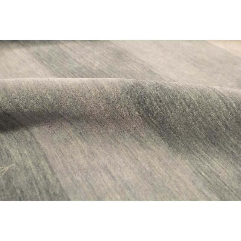 Wool Striped Area Rug in Aqua/Light Blue