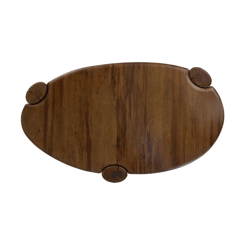 Kamira Oval Coffee Table-Dark Spalted Primavera