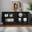 Buffet rétro 62 "avec tablettes réglables et 4 portes, buffet avec creux sculpté -1660845034