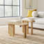 Elverta Solid Wood Nesting Coffee Table
