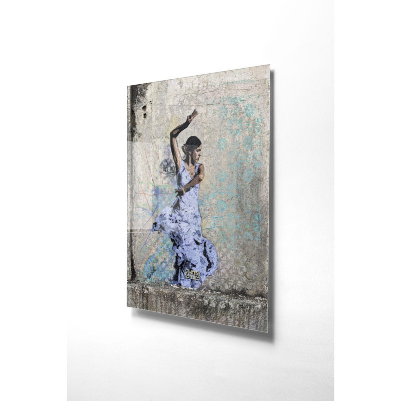 Élégante peinture décorative en verre trempé de 19,7 po x 27,6 po | 100% verre trempé, épaisseur: 0,16 pouce | Parfait pour la décoration intérieure, le salon et le bureau | Superbe œuvre d'art avec une esthétique moderne