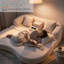 Upholstered 70.07 " Chenille Sofa Bed-1996582585