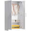 Armoire-penderie moderne à 2 portes, blanc-1629896055