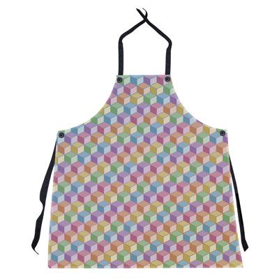 Tablier à motif cube