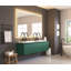 Miroir de salle de bain 60 po x 48 po à DEL, meuble-lavabo mural avec brouillard, cadre en aluminium, 3 couleurs réglables, gradation continue, hypnose or brossé, éclat