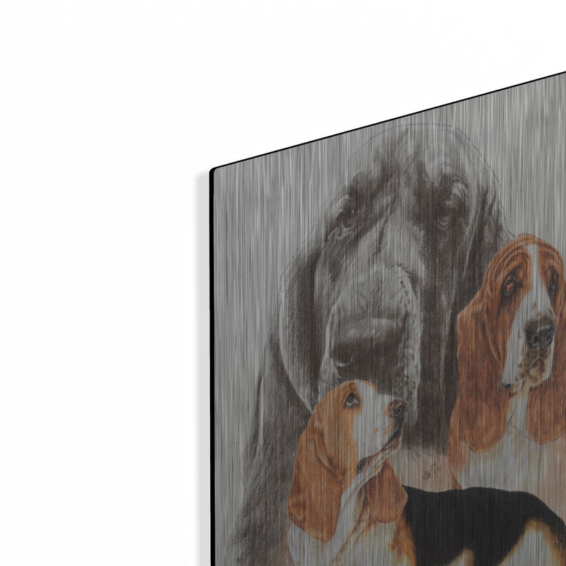 " Basset And Ghost " by Barbara Keith, 24" H x 16" W