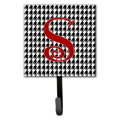 Crochet mural houndstooth monogramme