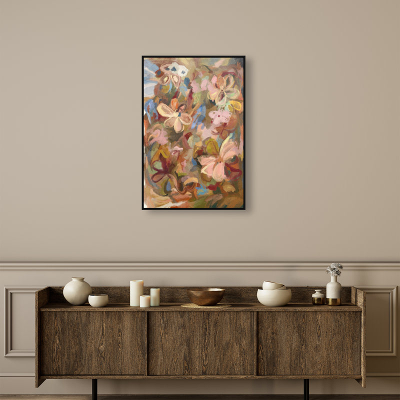 Moving Eden II Print by Oliver Gal, 25"H x 17"W, Black Floater Frame