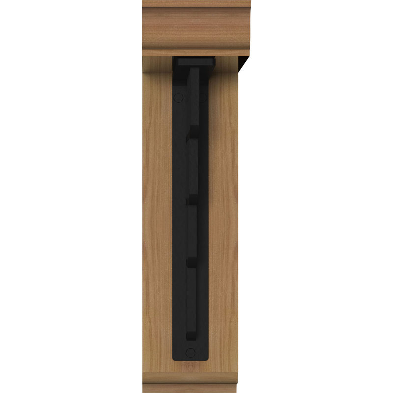 Support de fer traditionnel 4 po Diane, H 16 po x P 14 po, Cèdre rouge de l'Ouest l 3 1/2 po x T 2 po (lisse