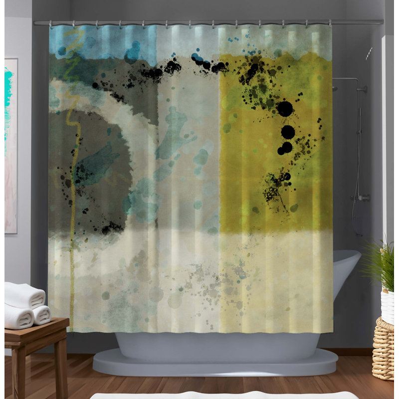 Rideau de douche abstrait Kemyia
