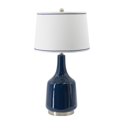 Lampe de table bleue 28 po