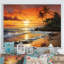 Caraibe Island Sunset III - reproduction sur toile-674641869-674641868