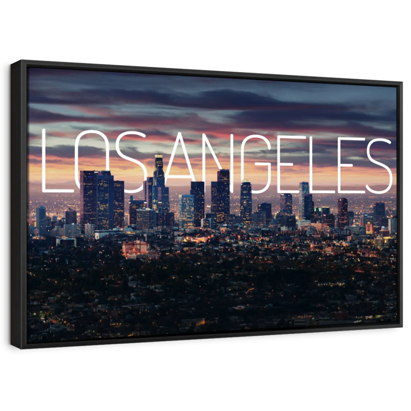 "Los Angeles Vibes Wall Art", H 9 po x l 13 po