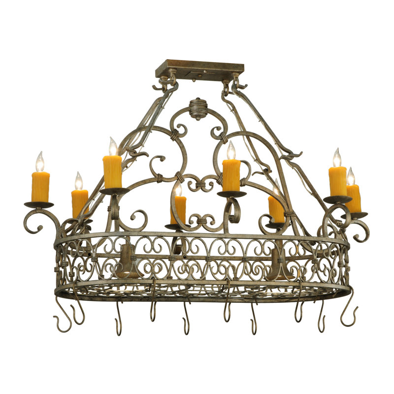 8 Light Pot Rack