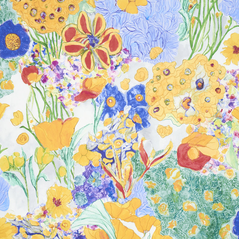 Frank's Garden Wallpaper, Violet