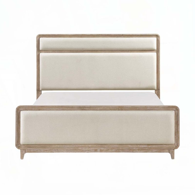 Chenille Upholstered Bed
