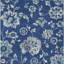 Tapis extérieur lavable floral bleu marine et gris 10 pi x 14 pi