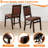 WCC-MAH-26– Waco Kitchen Chairs with PU Leather Seat, 3-X Back, Set of 2, Mahogany Wood Finish-940610443