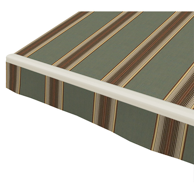 SunSetter Motorproxl Sunbrella Retractable Standard Patio Awning, 8" H x 168" W x 122" D, Left, Silica Stone
