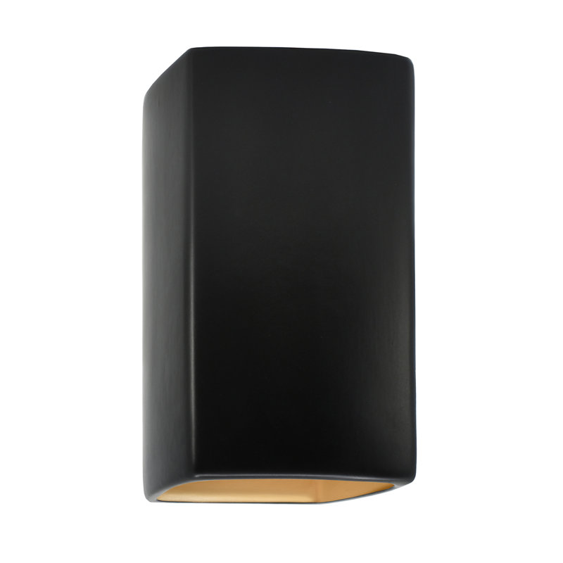 1 - Light Flush Mounted Sconce, No, Harvest Yellow Slate, 13.5" H x 7.25" W x 6.5" D
