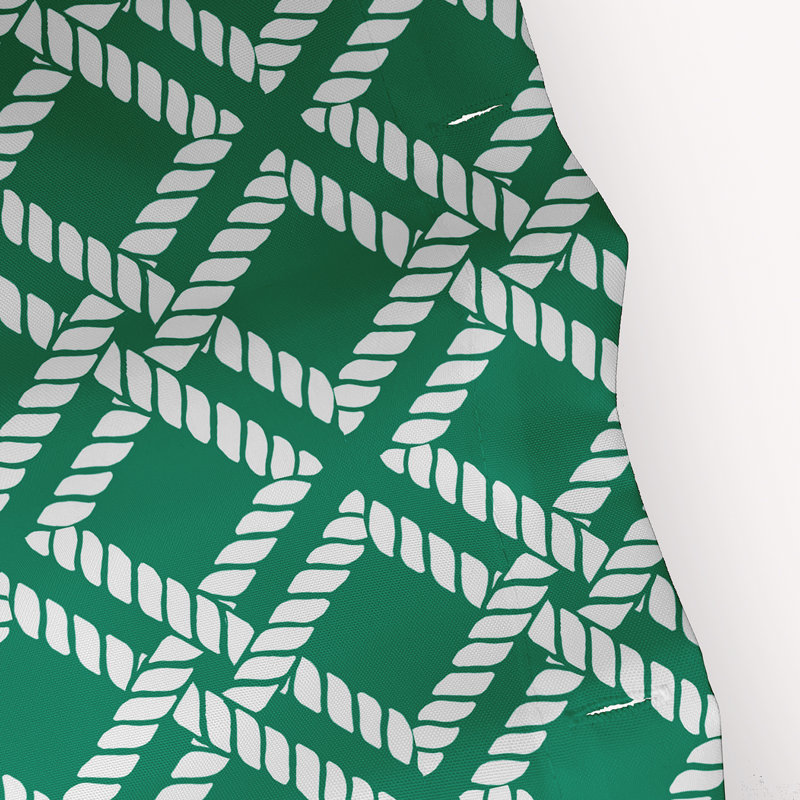 Rideau de douche simple à motif géométrique, Vert