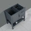 Meuble-lavabo de salle de bain avec miroir et comptoir seulement, armoire de salle de bain avec comptoir en marbre, lavabo et robinet non inclus
