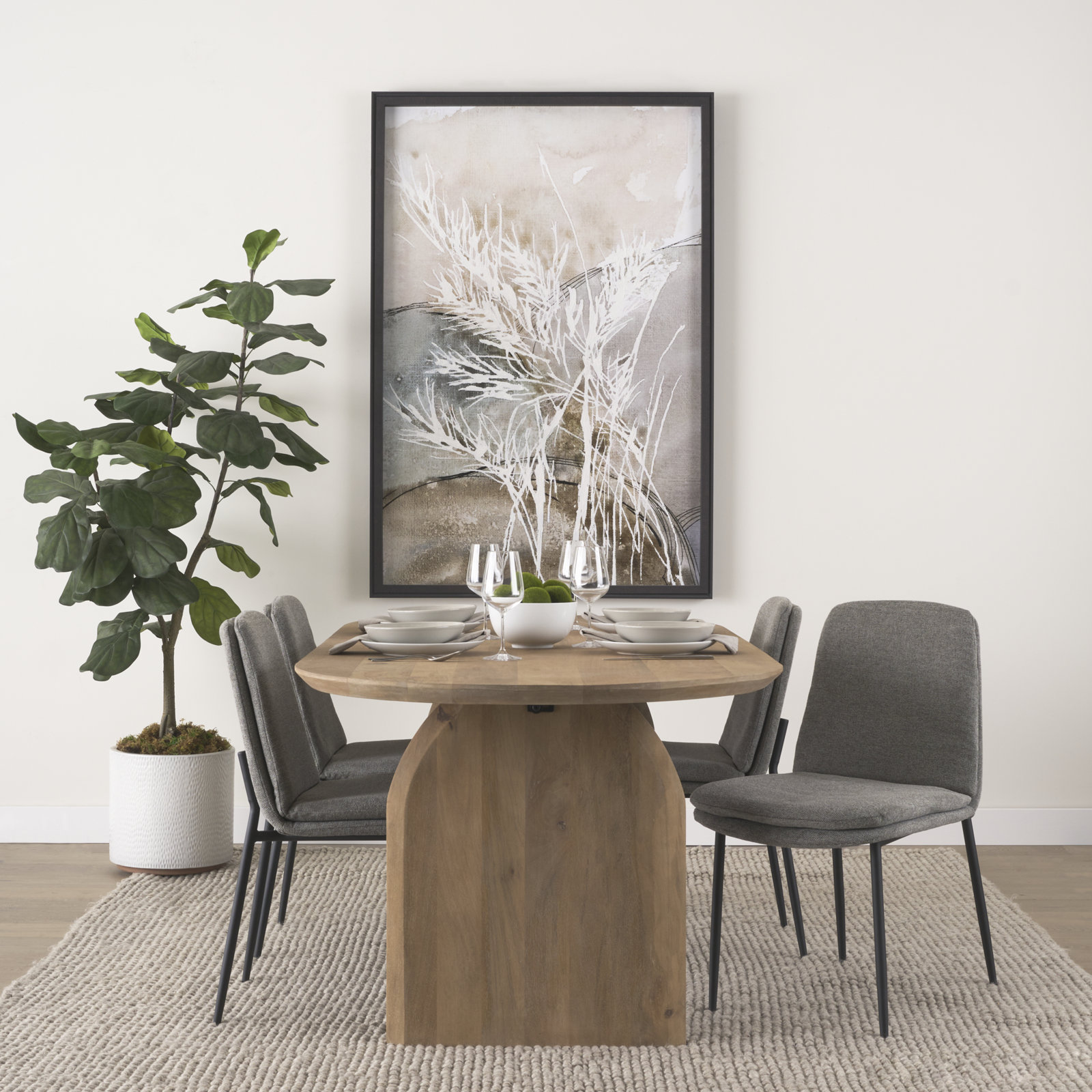 Mills Side Chair, Gray