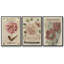 Ensemble de 3 paquets de graines rétro II encadrés sur toile-97946006-97946009