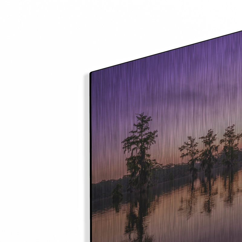 Mur en métal Ebern Designs «Lake Martin Twilight» par Rick Berk, H 12 po x l 16 po