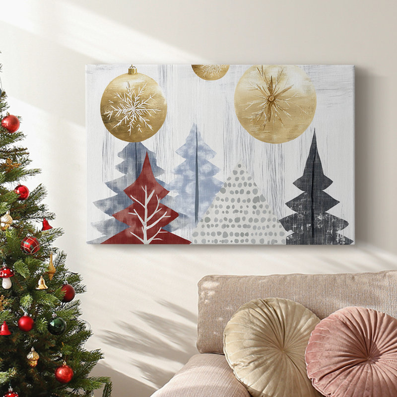 Christmas Holiday Arts - Toile tendue avec châssis, H 12 po x l 18 po