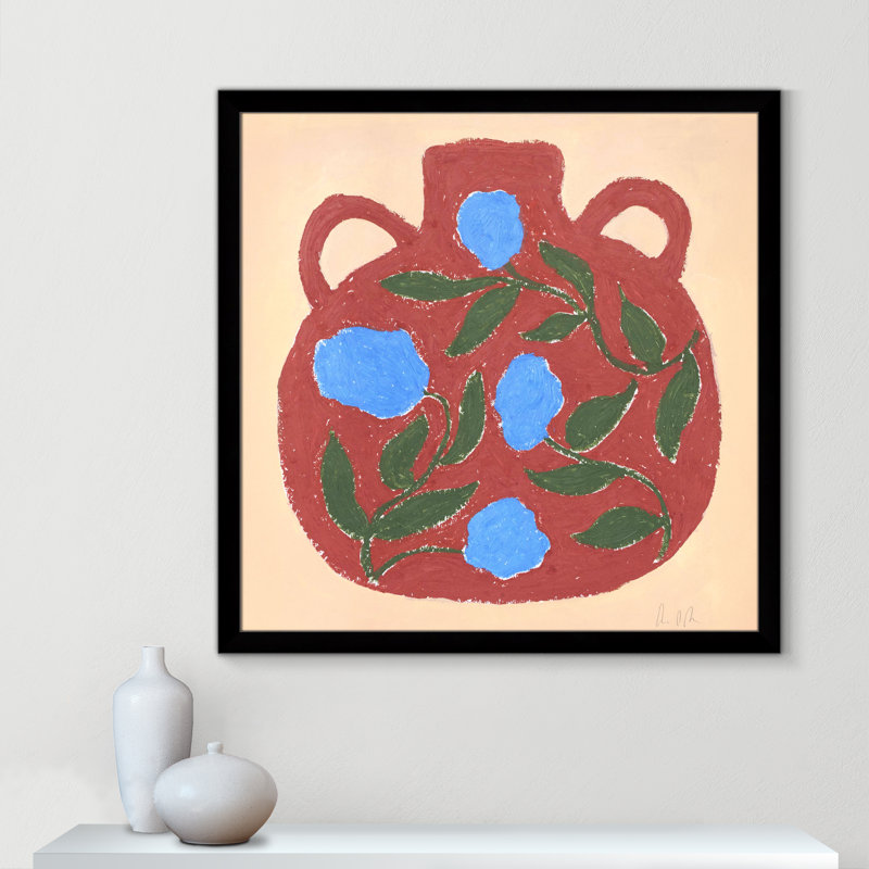 Vase n ° 04 par Camilla Bergqvist, Impression encadrée noire sans passe-partout, H 37,5 po x l 37,5 po x P 1,25 po
