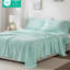 Ensemble de 4 très grands draps 100% molletonnés, doux au toucher, surface pelucheuse, livré avec un drap plat, 2 taies d'oreiller ajustées, élastique pour matelas de 16 po, coffre-fort, lavable à la machine,