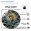 Horloge murale Seahorse, horloge murale 12 po