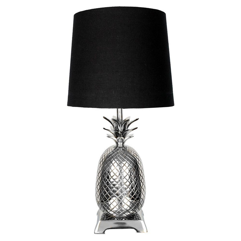 Ball Metal Table Lamp, 58cm H x 31cm W x 31cm D, Nickel