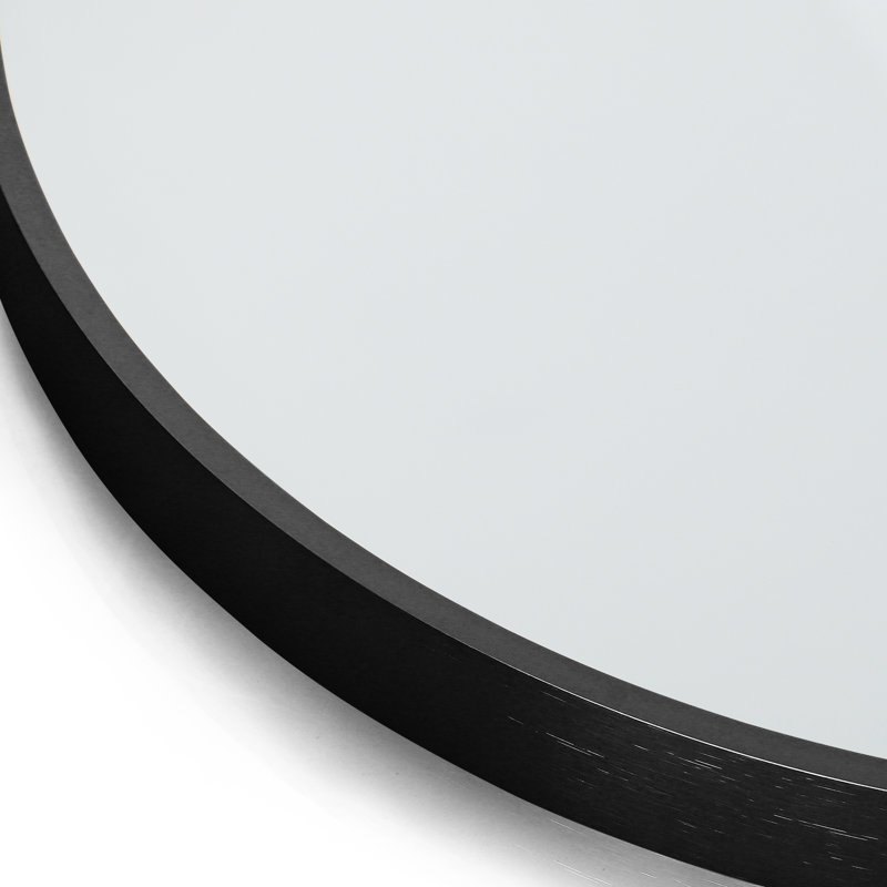 Metal Flat Mirror, Black