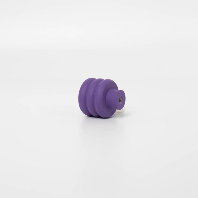 ROUS Hardware Mid-Century Modern Honey Comb Knob, Royal (Purple)