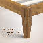 Structure de lit en bois massif NTC Sapa - Menuiserie japonaise minimaliste, pas de sommier tapissier, lattes silencieuses, assemblage facile-1995326086-1995326084