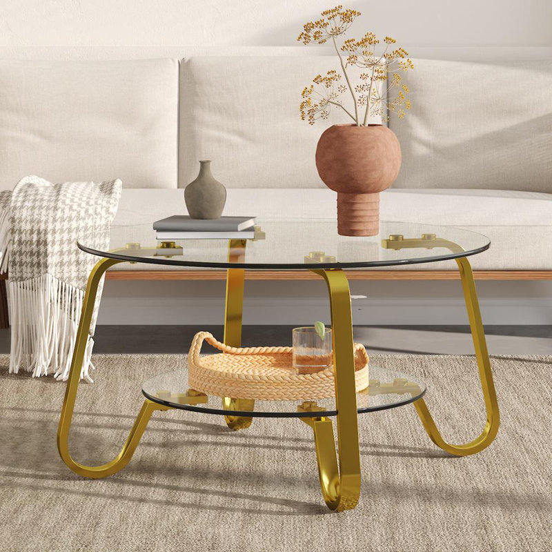 Table basse, Doré