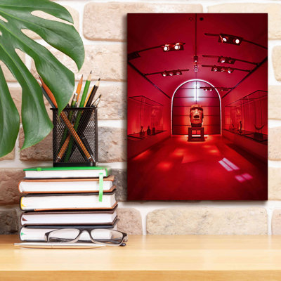 «Red Sculpture» par Sebastien Lory, estampe numérique sur toile