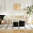3 seater sofa Modern combination Half Moon casual teddy wool sofa curved sofa-102509428