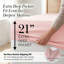 Southshore Fine Linens Vilano Springs Extra Deep Pocket 6-Piece Sheet Set, Ultra Soft Double-Brushed 110 GSM Microfiber Bedding, 21-Inch Deep Pocket, 4 Pillowcases, Queen, Pastel Pink-1045054824-1045054867