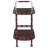 Merlot And Brass 2-Shelf Serving Cart