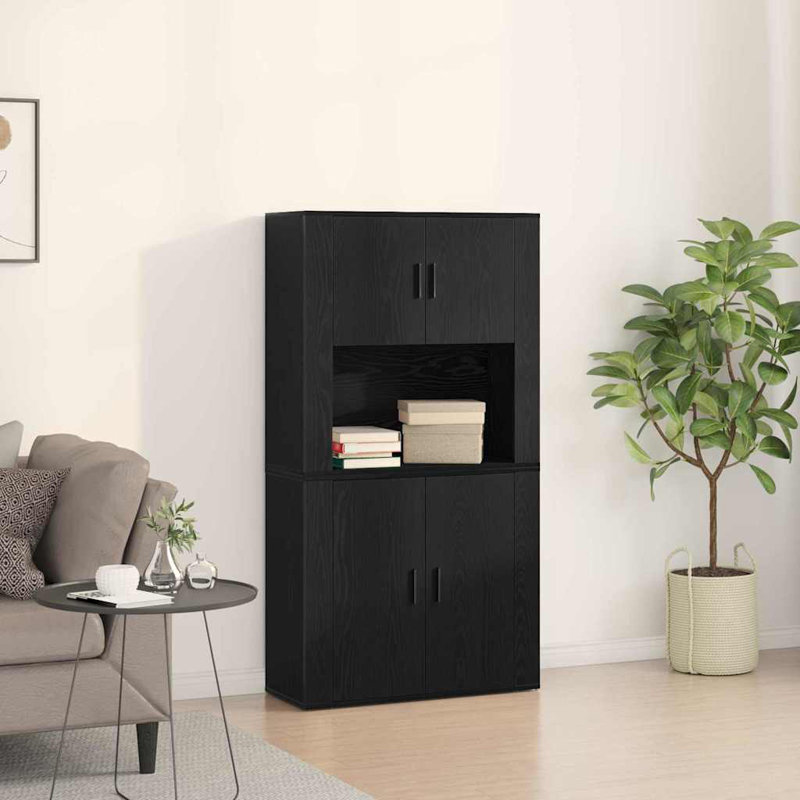 80cm Sideboard, Black Oak